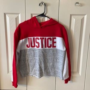 Justice kids sweatshirt 18/20